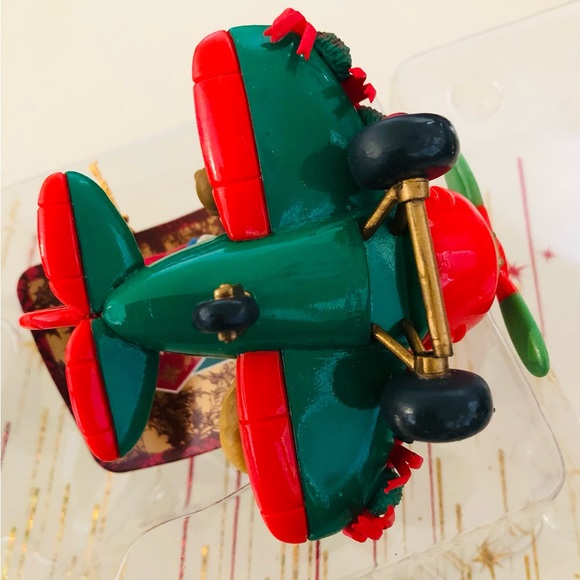 Vintage Matrix Deluxe Motion Ornament, Santa in Airplane, NWT, 2002 - Picture 8 of 14